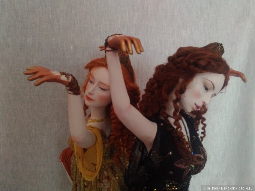 Сафо и Фрина — Лепка авторских кукол: полимерная глина (фото 3)