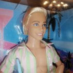 Кен Райан Гослинг - Barbie the Movie Ken Doll Wearing Pastel Striped Beach Matching Set - Mattel