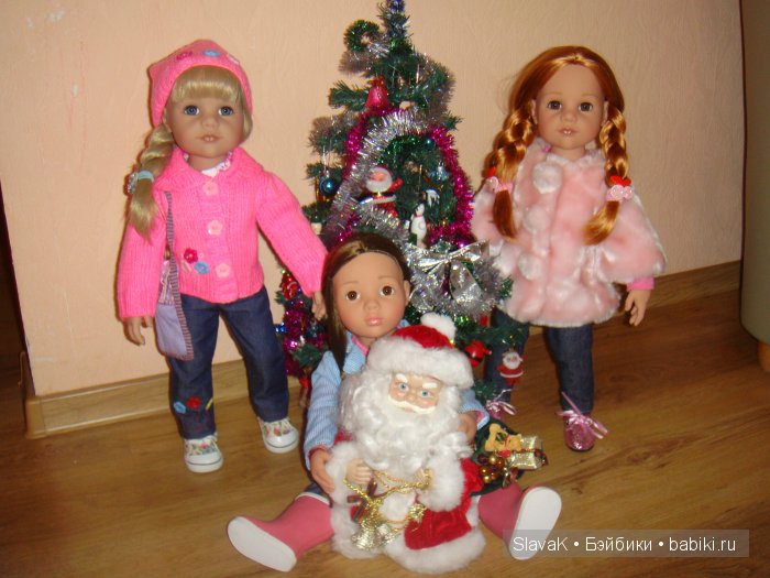 Как мы ёлку провожали. Мои куколки Gotz (фото 6)