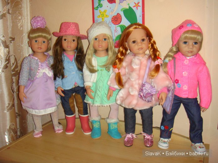 Как мы ёлку провожали. Мои куколки Gotz