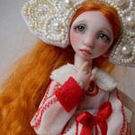 Забава - шарнирная авторская кукла Валентины Игнатьевой