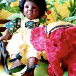 Тедди слоник из винтажного плюша