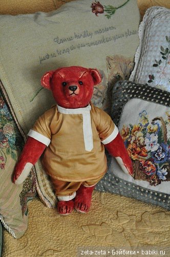 Мои творческие вдохновения на заданную тему. Тема: "Мишка-тедди Альфонсо от Steiff"