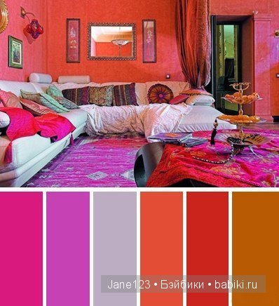Цветовые сочетания — Сочетание цветов: палитры для одежды и интерьера