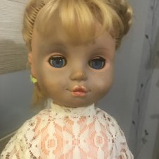 Кукла ГДР с потемневшим лицом