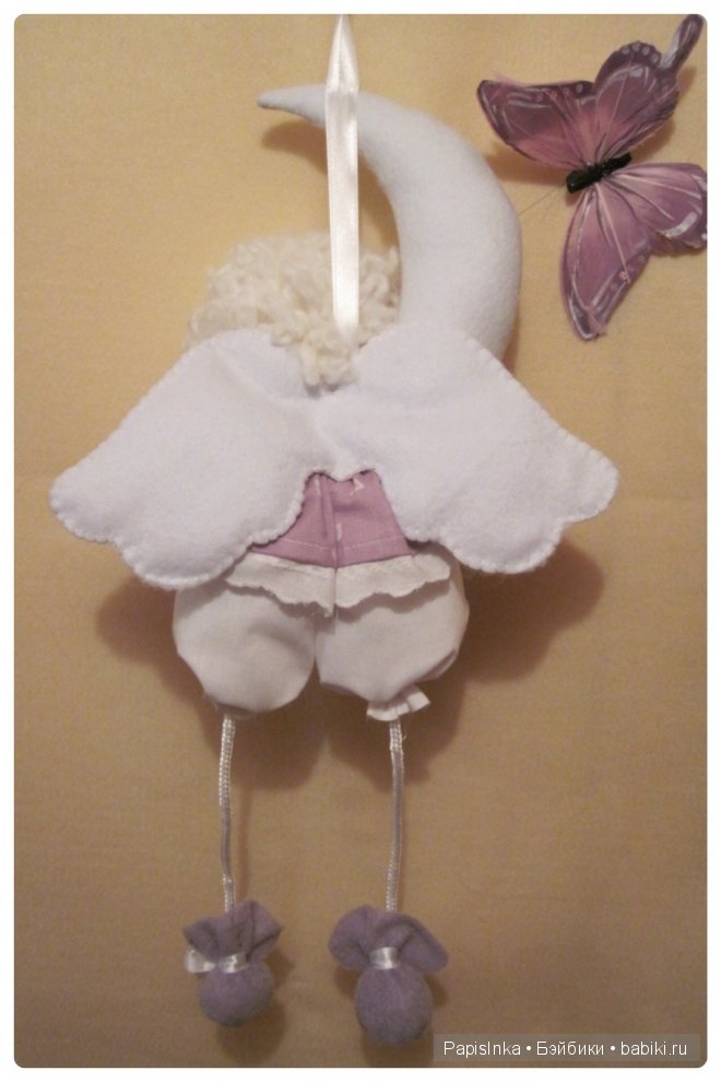Ангелочек на луне — Авторские куклы ручной работы: текстильные (фото 4)