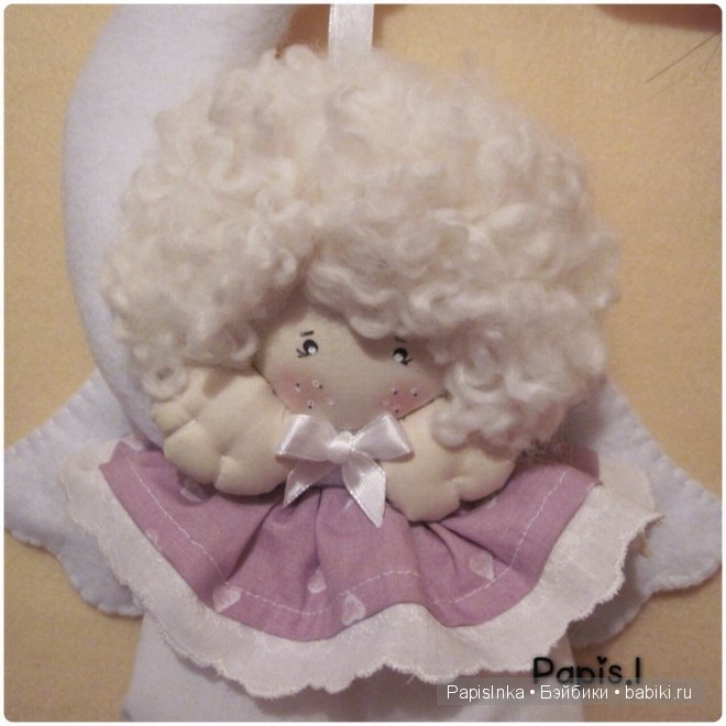 Ангелочек на луне — Авторские куклы ручной работы: текстильные