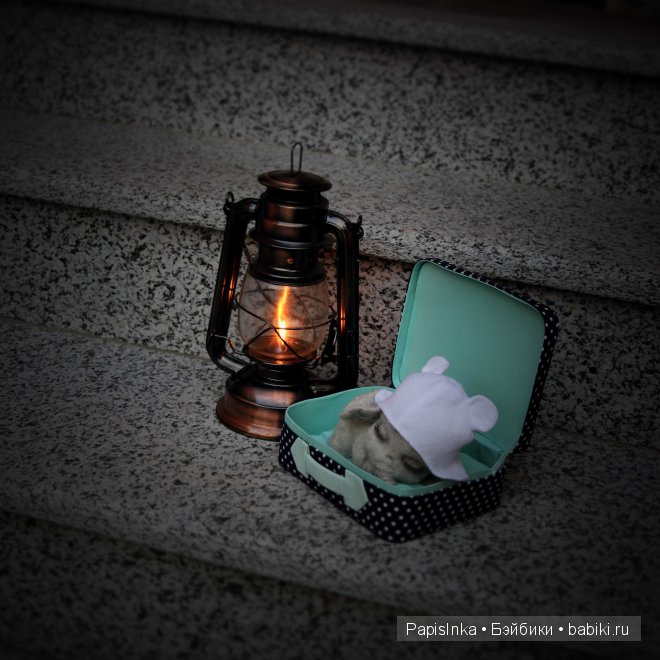 Авторская игрушка сухим валянием. Подкидыш (фото 2)