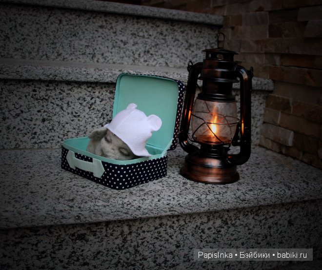 Авторская игрушка сухим валянием. Подкидыш (фото 5)