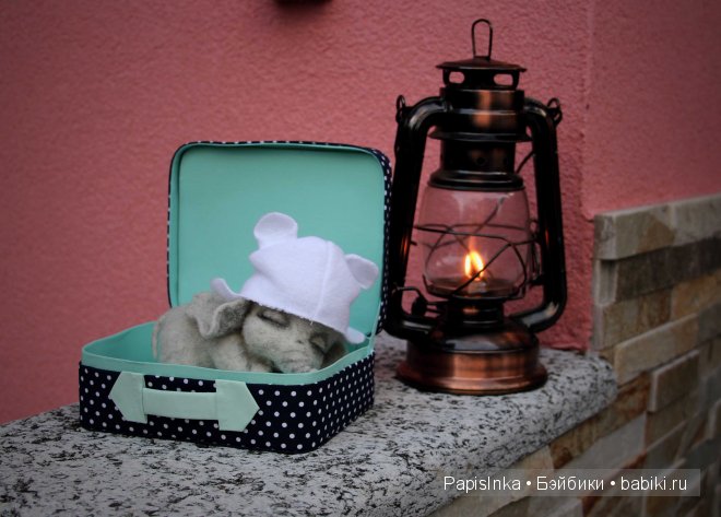 Авторская игрушка сухим валянием. Подкидыш (фото 3)