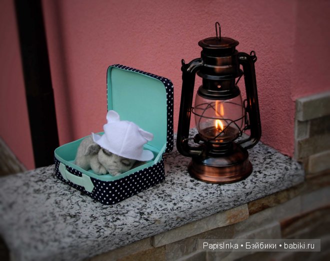 Авторская игрушка сухим валянием. Подкидыш (фото 8)