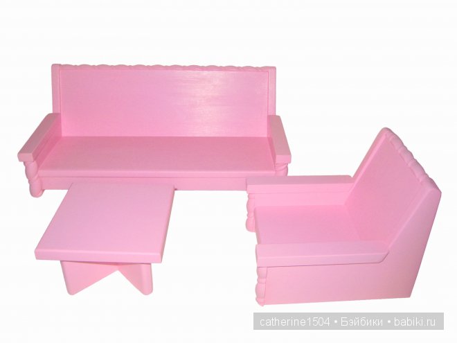 Деревянная мебель для кукол. Мое творчество и мужа (фото 5)