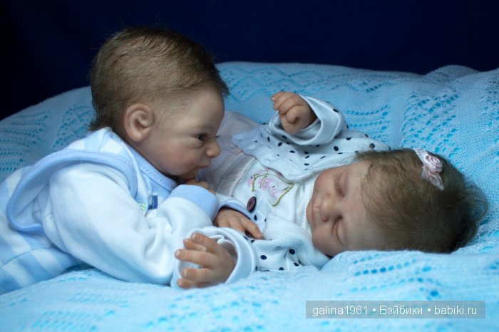 Близнецы - Мадита и Мануэль (32cm). Куклы-реборн Галины Людвиг