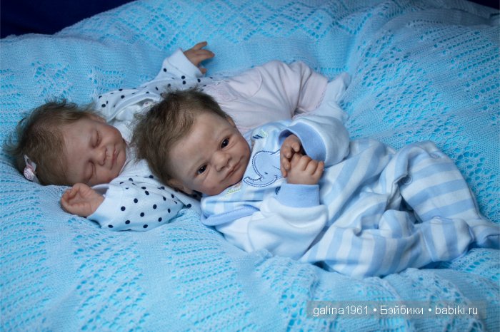 Близнецы - Мадита и Мануэль (32cm). Куклы-реборн Галины Людвиг
