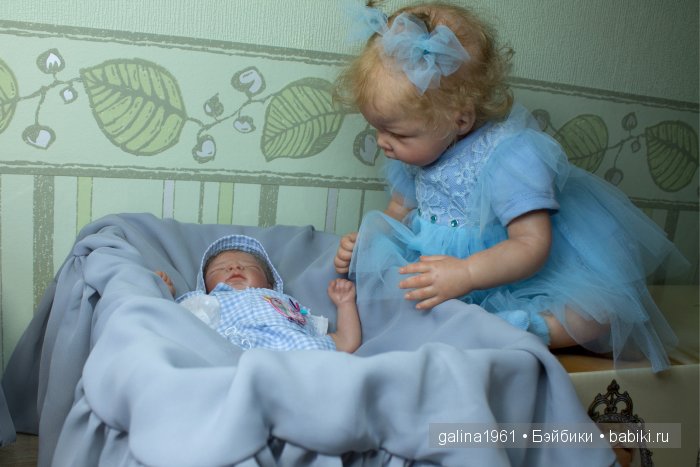 Незабудка собирается домой. Куклы-реборн Галины Людвиг