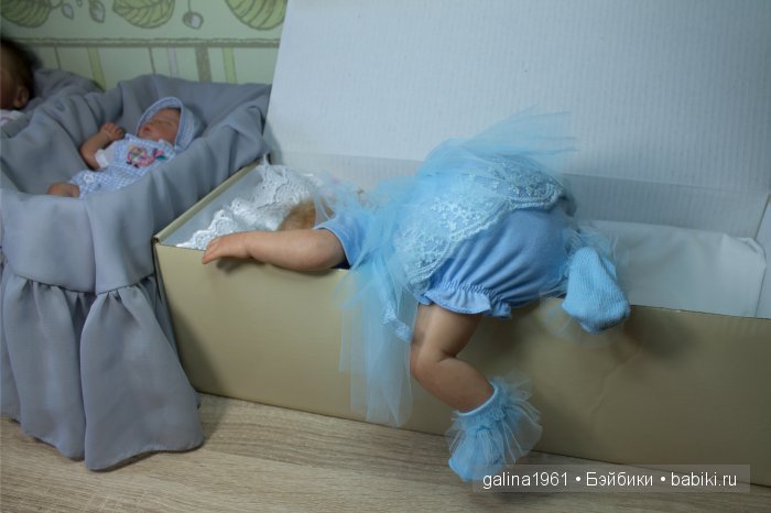 Незабудка собирается домой. Куклы-реборн Галины Людвиг