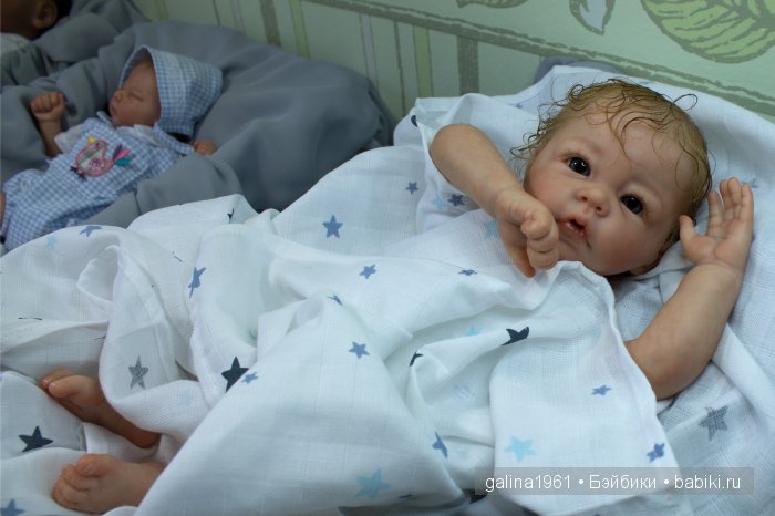 Незабудка собирается домой. Куклы-реборн Галины Людвиг (фото 2)