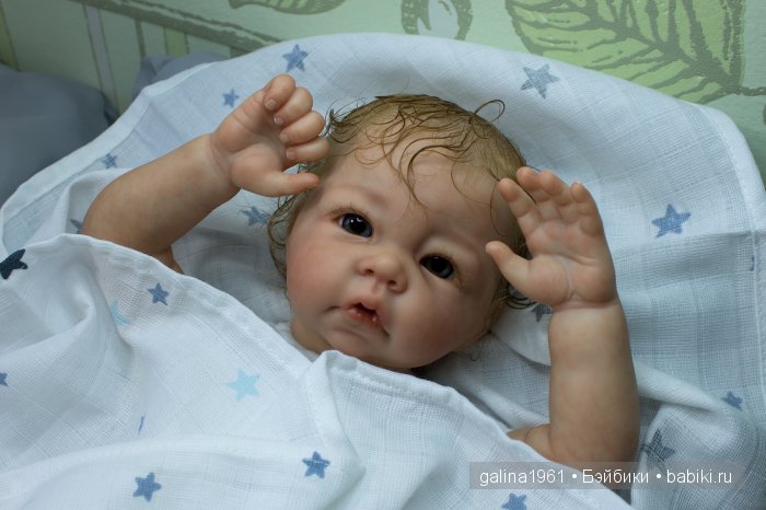 Незабудка собирается домой. Куклы-реборн Галины Людвиг