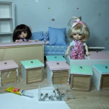 Ремонт кукольной мебели. Ручки для шкафов