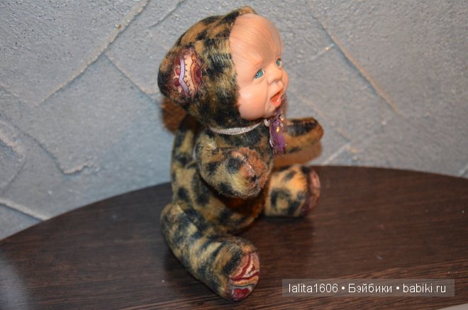Малыш - леопардик! Кукла тедди-долл (фото 2)