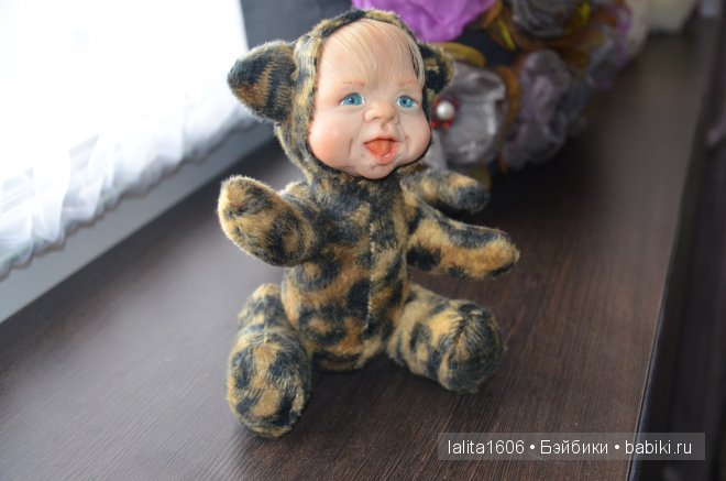 Малыш - леопардик! Кукла тедди-долл (фото 8)