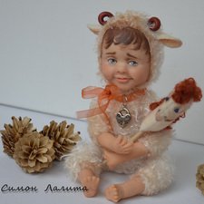 Тедди-долл. Малыш барашек