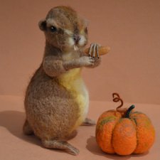 Сухое валяние. Суслик