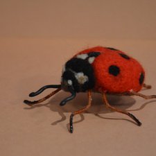 Сухое валяние. Божьи коровки