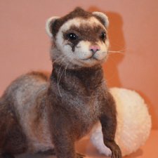 Сухое валяние. Хорек