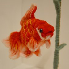 Сухое валяние. Золотая рыбка