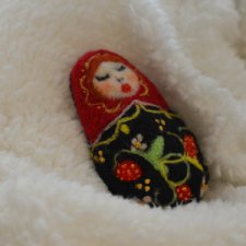 Красивая осень. Броши из шерсти