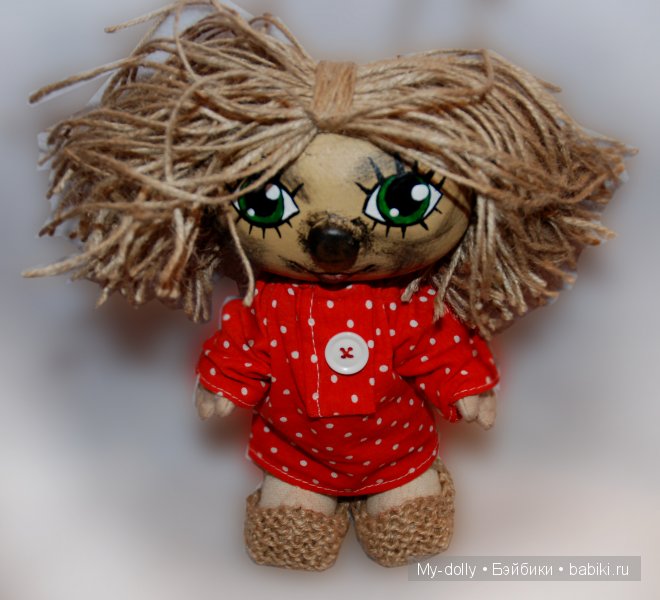 Счастье — это когда у тебя все дома. Кукла из ткани