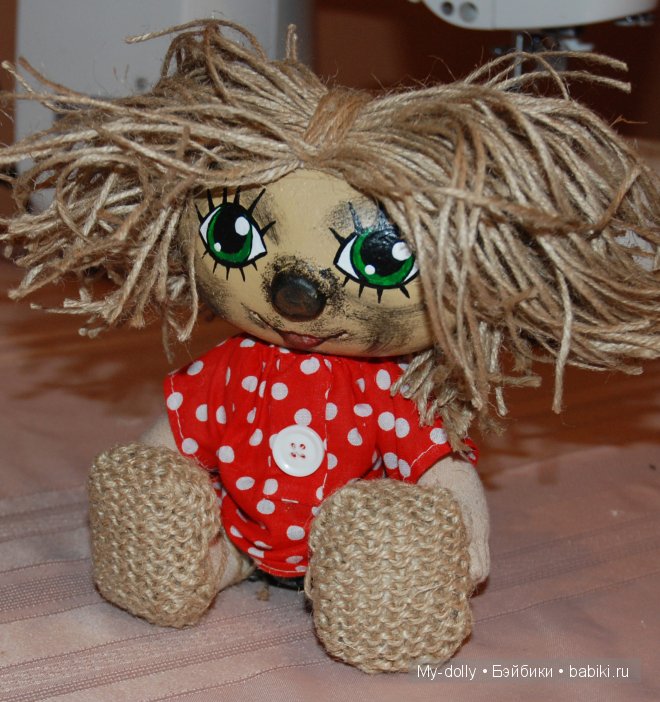 Счастье — это когда у тебя все дома. Кукла из ткани (фото 3)