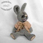 Костик счастливый зайка - авторская игрушка своими руками