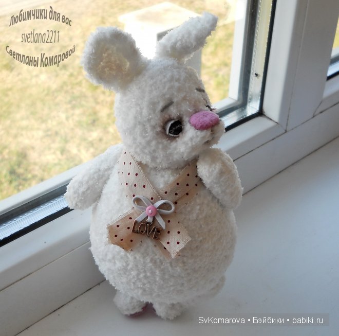 Пончик и Пьер вязаные зайки. Авторские игрушки своими руками (фото 2)