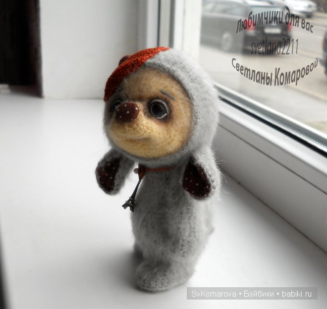 Пончик и Пьер вязаные зайки. Авторские игрушки своими руками (фото 5)