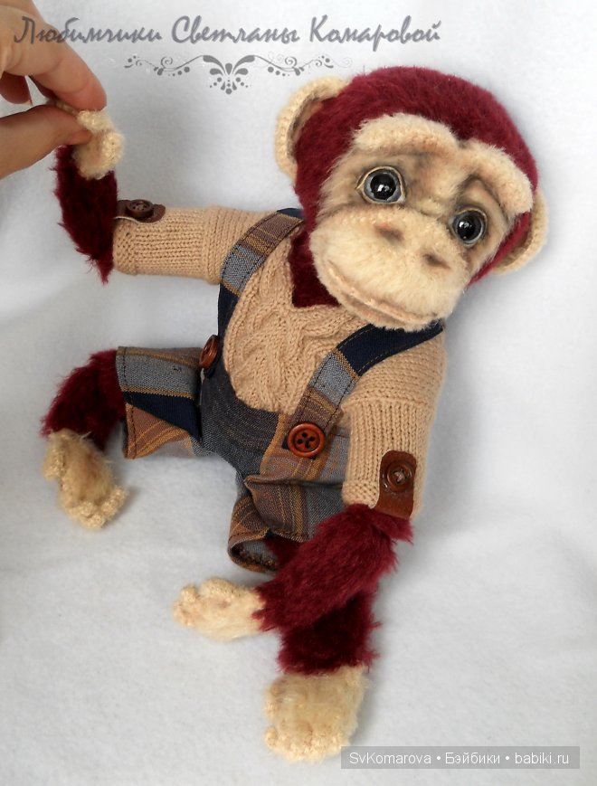 Шимпанзе Яша. Авторская игрушка своими руками (фото 2)