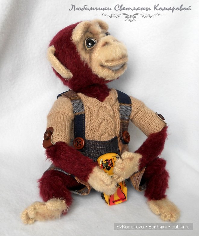 Шимпанзе Яша. Авторская игрушка своими руками (фото 3)