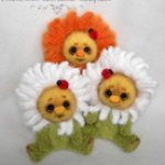 Цветочные мишки. Авторские игрушки своими руками Светланы Комаровой
