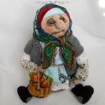 Баааушка, вязанная кукла