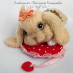 Феня - кролик родился. Авторская игрушка ручной работы