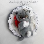 Котенок Инфант. Игрушка вязанная крючком