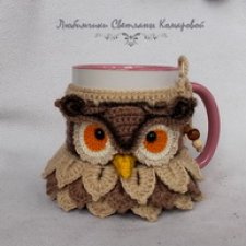 Сова- кружка в чехле