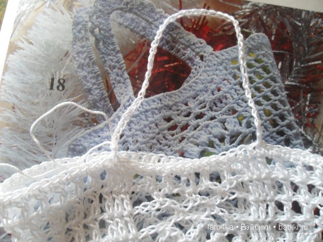 Мастер-класс сумочки-корзинки для куклы связанной крючком (фото 4)
