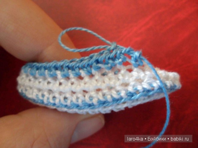 Уроки вязания крючком. Кроссовки (фото 7)