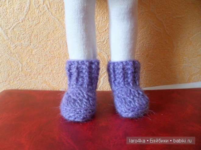Уроки вязания крючком. Сапожки
