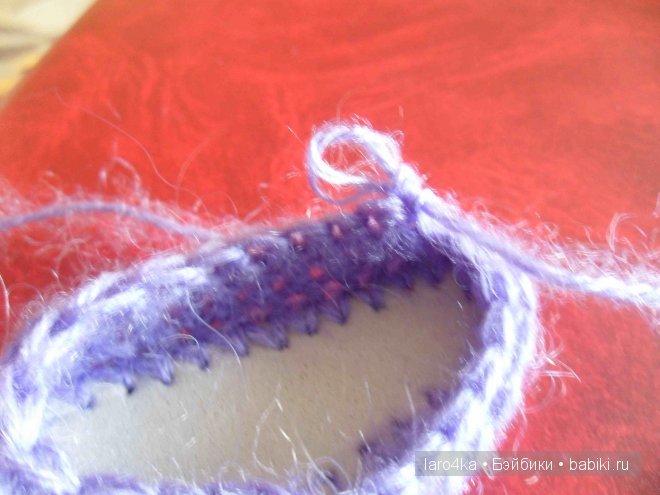 Уроки вязания крючком. Сапожки (фото 4)