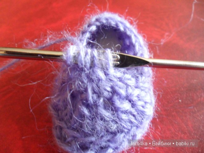 Уроки вязания крючком. Сапожки (фото 5)