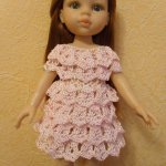 Уроки вязания крючком. Платье- сарафан по мотивам юбки