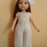 Уроки вязания крючком. Комбинезон из кид мохера Ализе